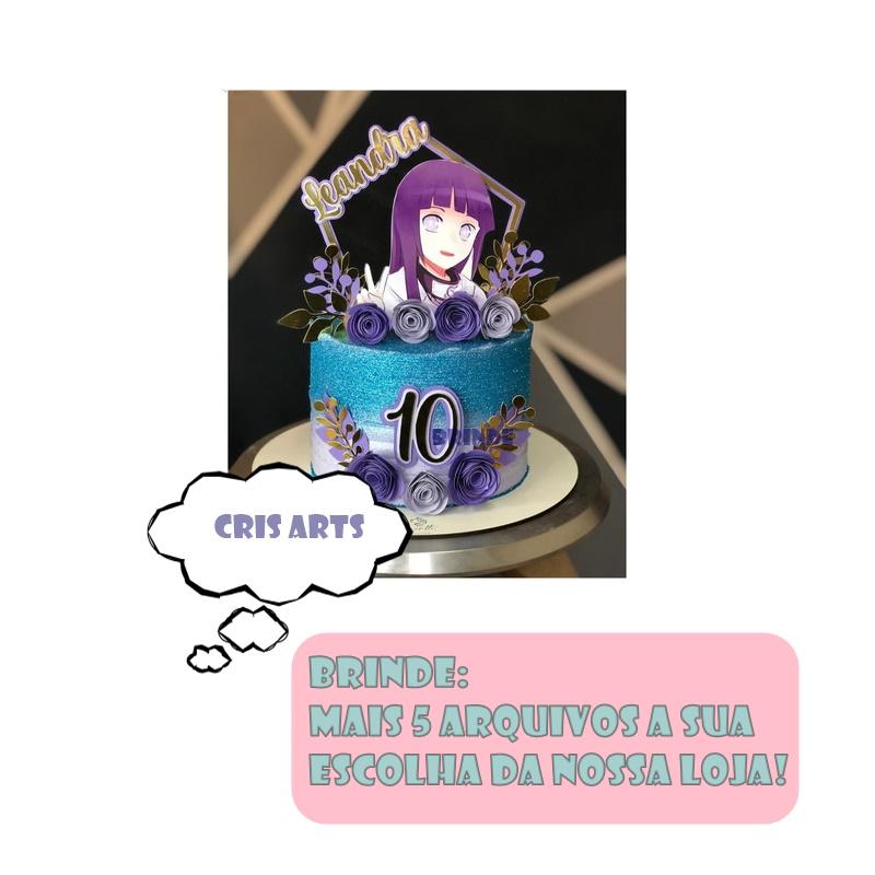Arquivo de corte topo de bolo Hinata