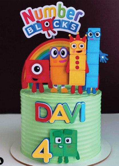 Arquivo de corte Topo de bolo Number Blocks