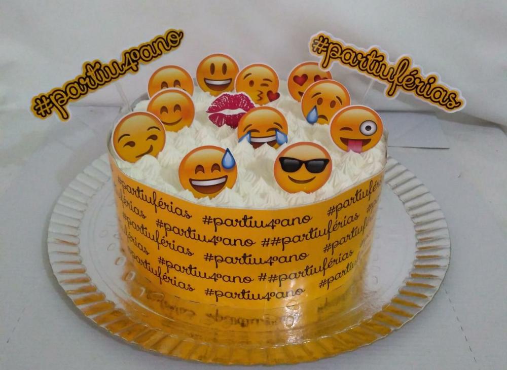 Arquivo de corte topo de bolo Emoji