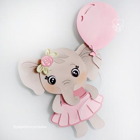 Arquivo de corte topo de bolo Elefantinho