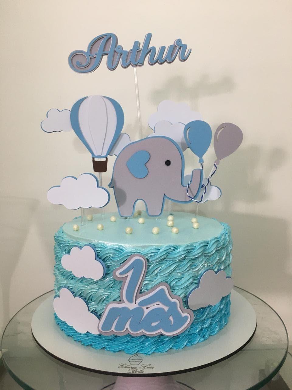 Arquivo de corte topo de bolo Elefantinho