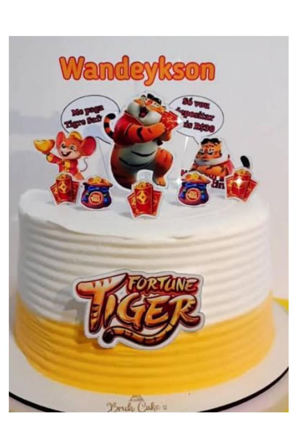 Arquivo de corte topo de bolo Tigrinho