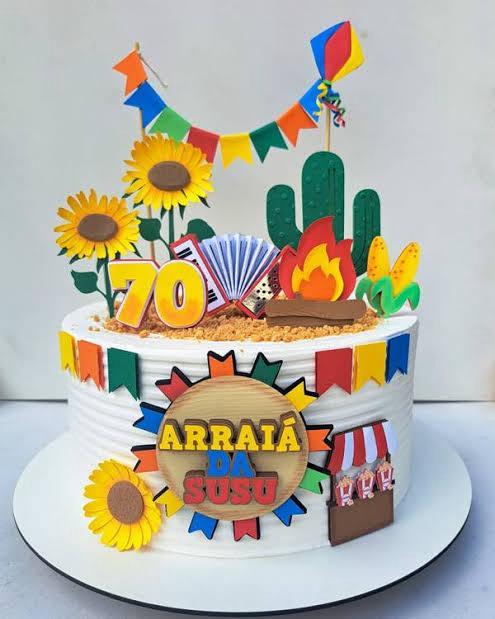 Arquivo de corte topo de bolo arraiá