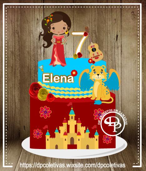 Arquivo de corte topo de bolo Elena Of Avalor