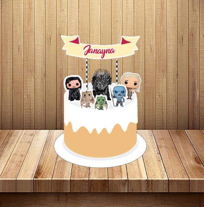Arquivo de corte topo de bolo Game of thrones