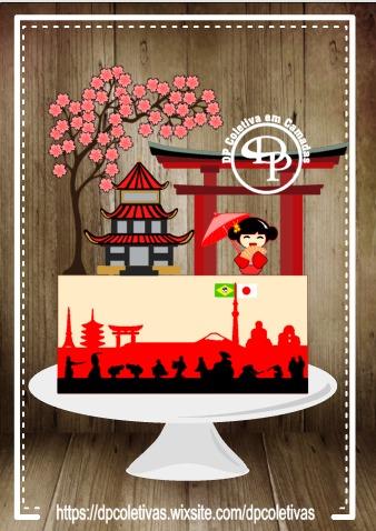 Arquivo de corte topo de bolo Japão