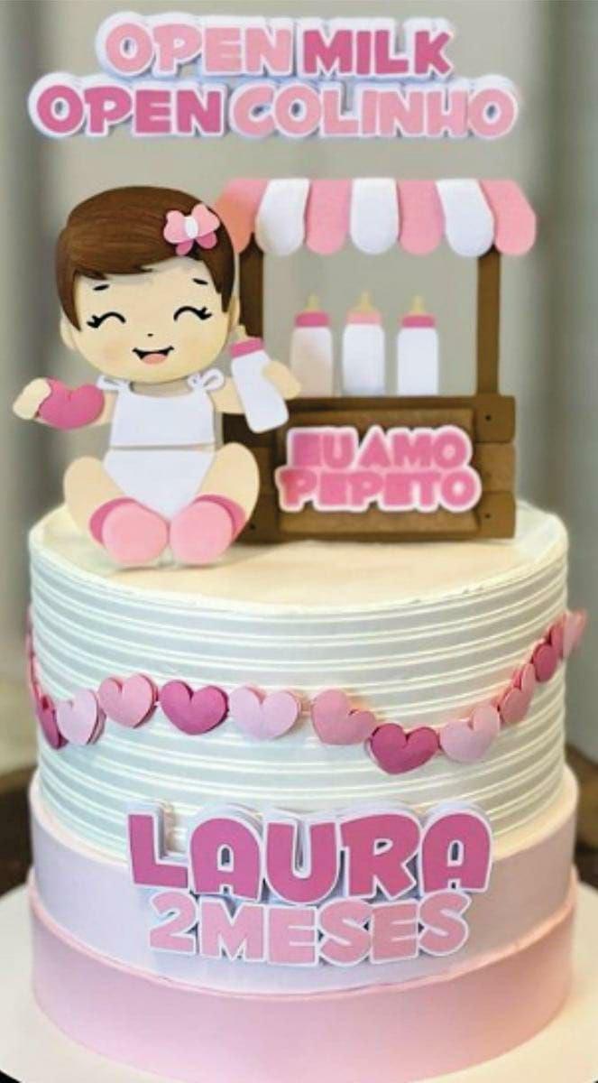 Arquivo de corte topo de bolo Eu amo Tete