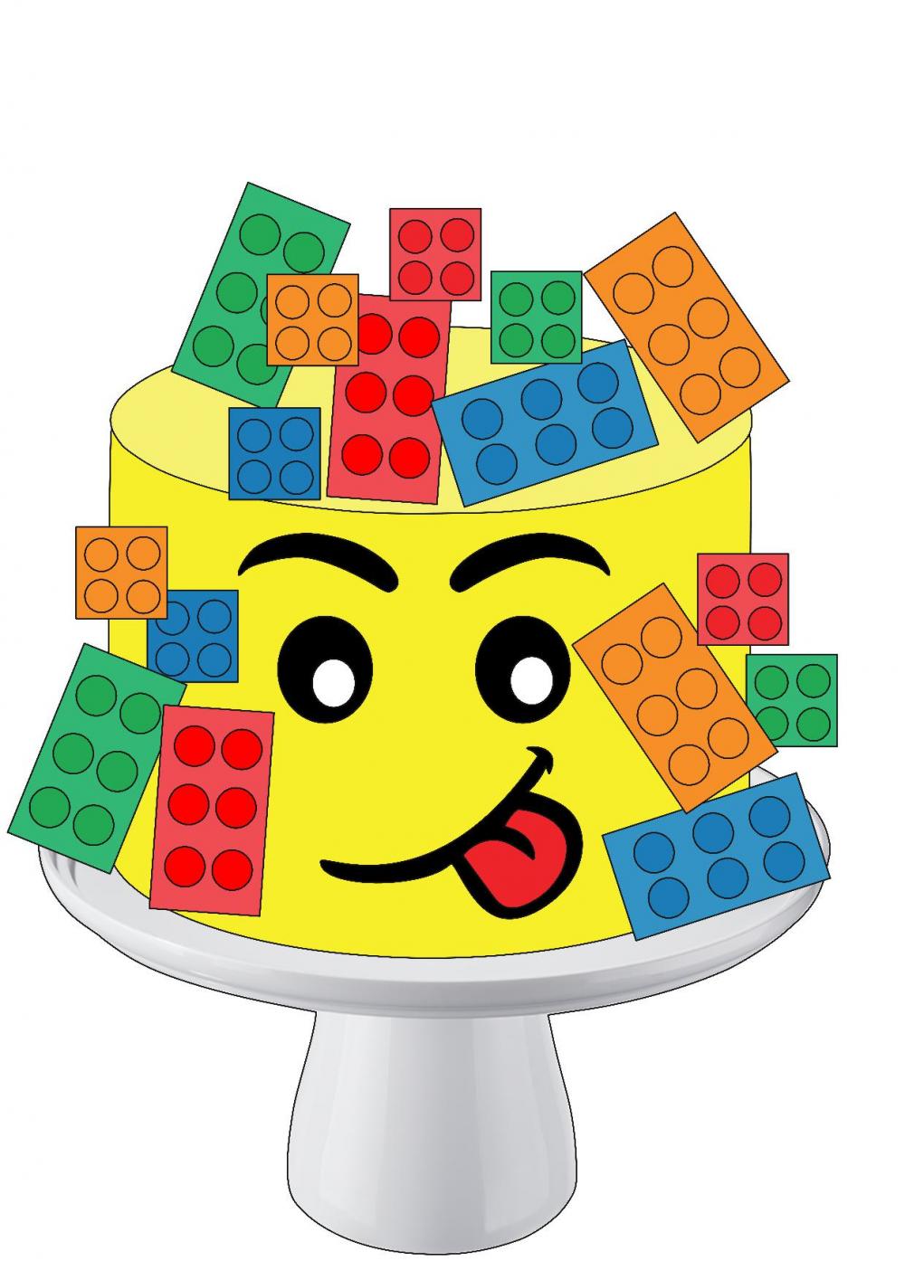 Arquivo de corte topo de bolo lego