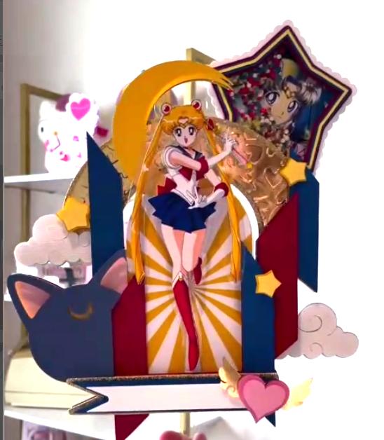 Arquivo de corte topo de bolo Sailor Moon