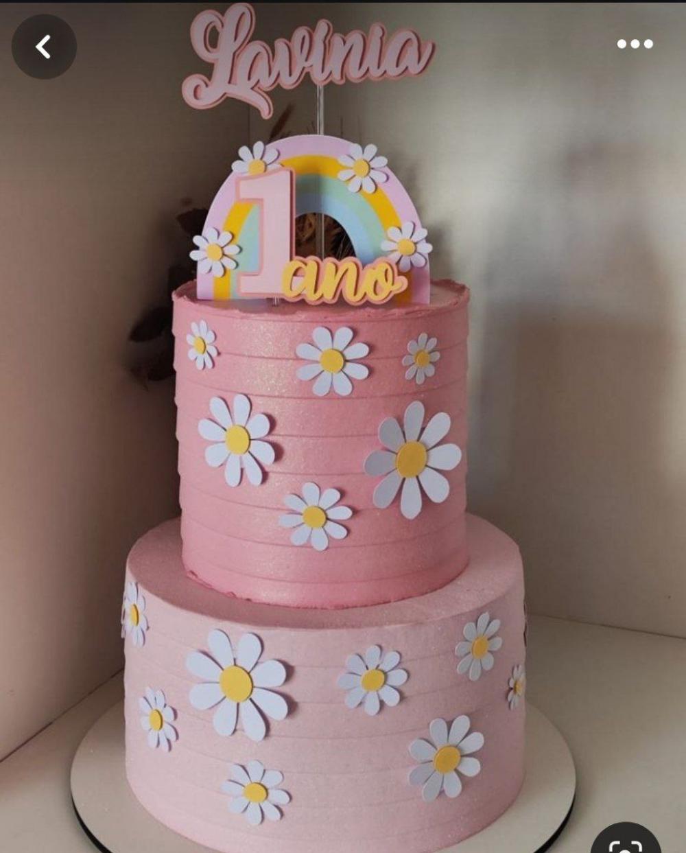 Arquivo de corte topo de bolo Margarida