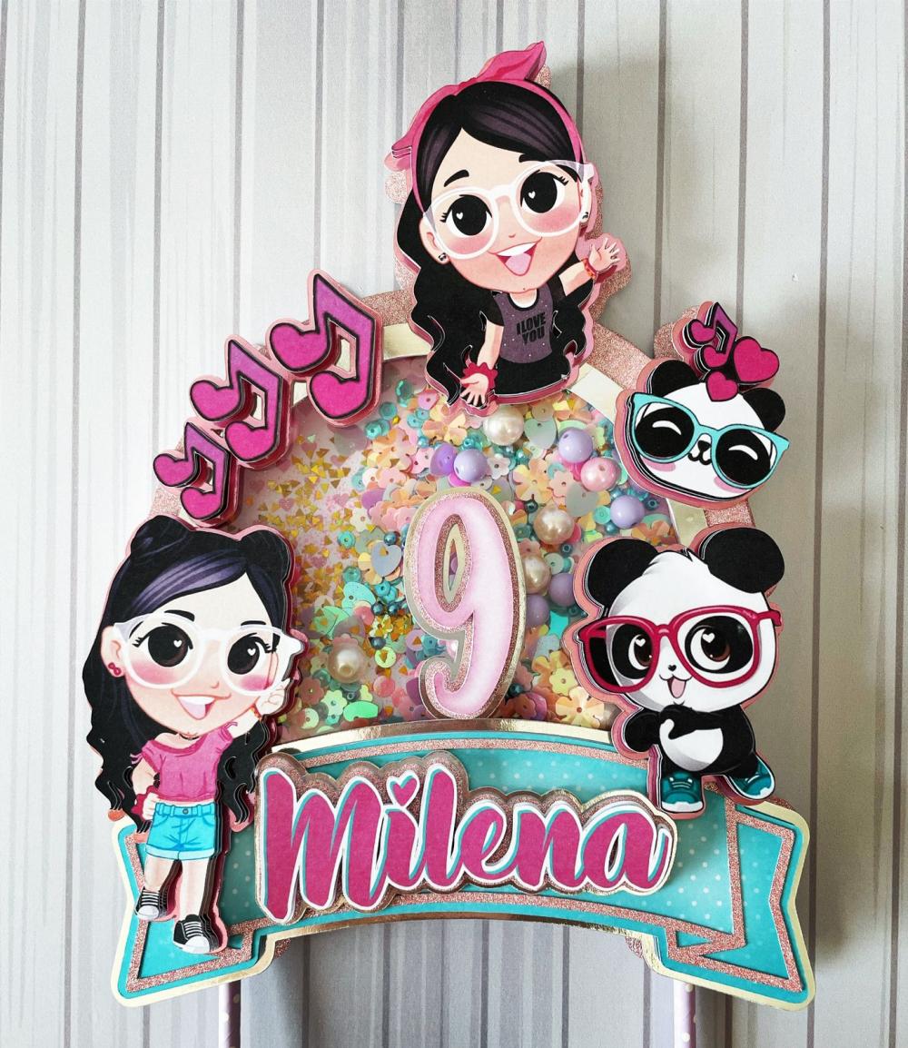 Arquivo de corte topo de bolo Luluca