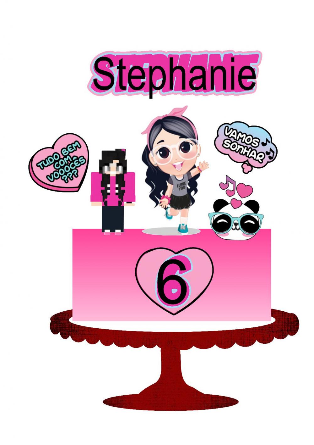 Arquivo de corte topo de bolo Luluca