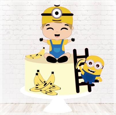 Arquivo de corte topo de bolo Minions