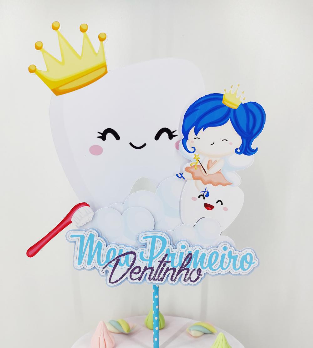 Arquivo de corte topo de bolo meu primeiro dentinho