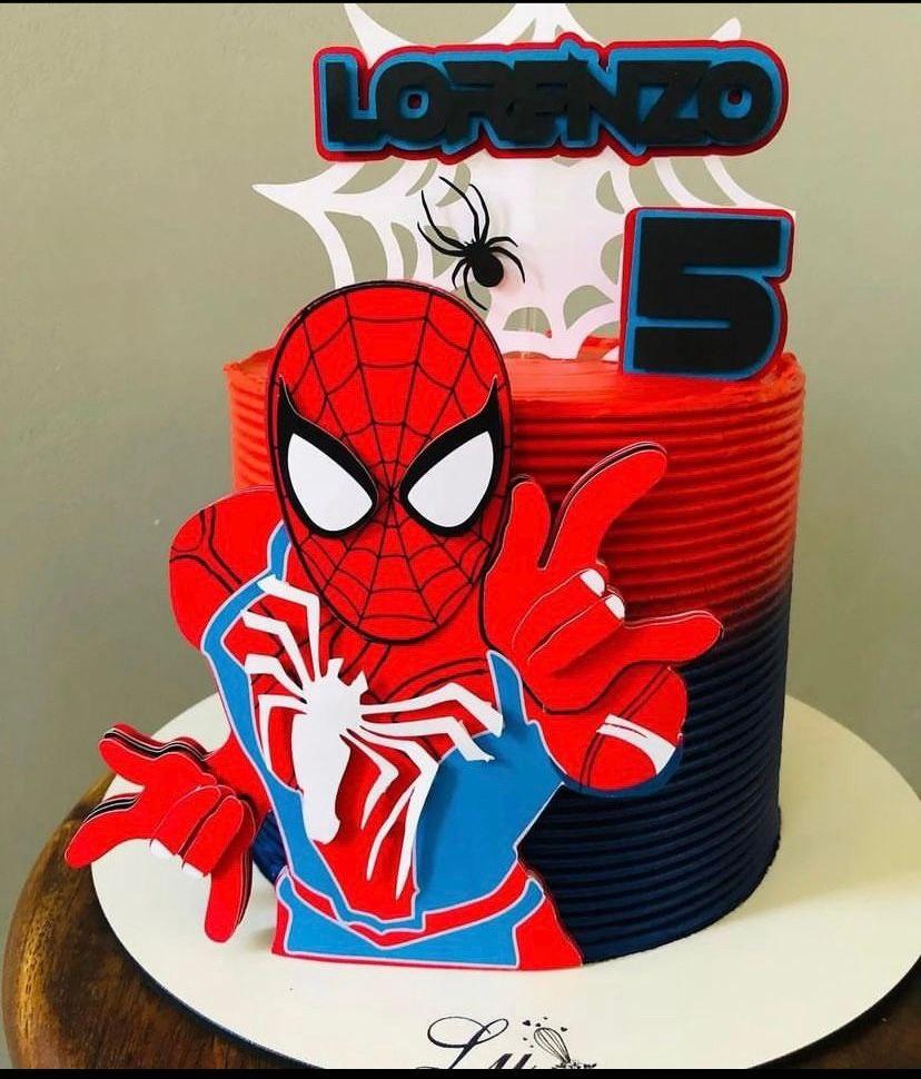 Arquivo de corte Topo de bolo Homem Aranha