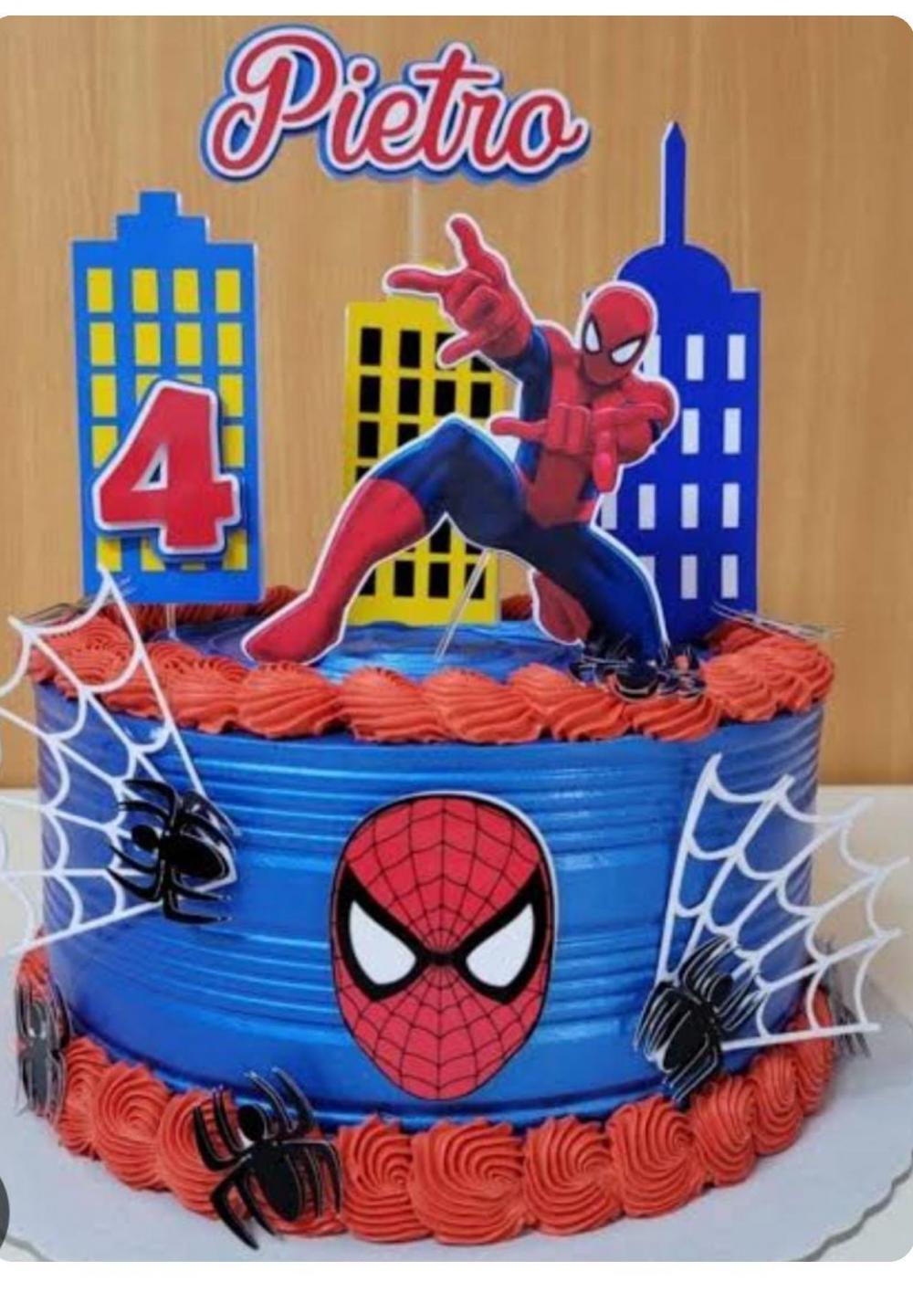 Arquivo de corte Topo de bolo Homem Aranha