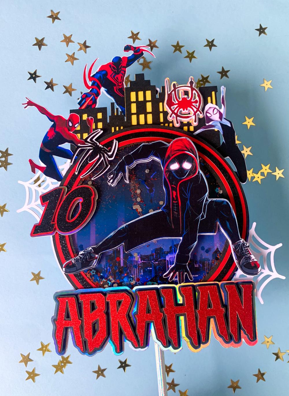 Arquivo de corte Topo de bolo Homem Aranha