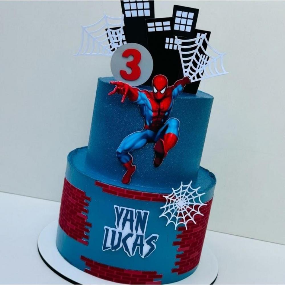 Arquivo de corte Topo de bolo Homem Aranha