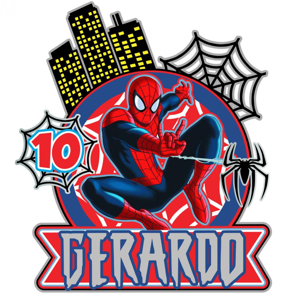 Arquivo de corte Topo de bolo Homem Aranha