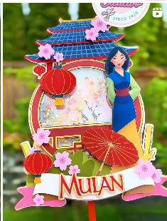 Arquivo de corte topo de bolo Mulan