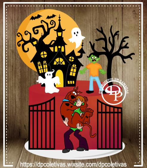 Arquivo de corte topo de bolo Scooby doo