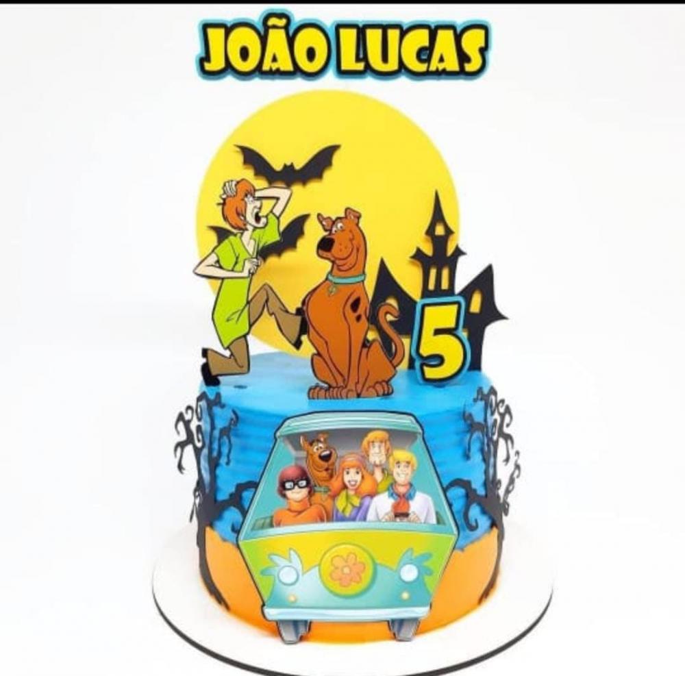 Arquivo de corte topo de bolo Scooby doo