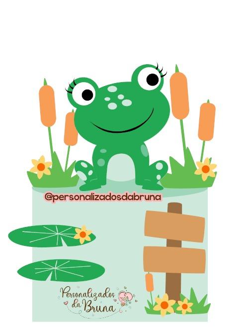 Arquivo de corte topo de bolo Sapo