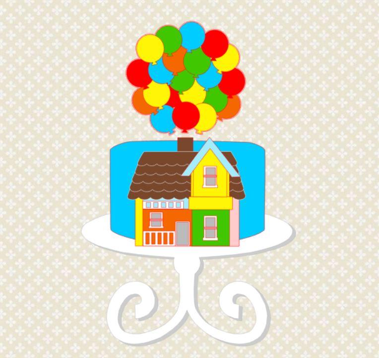 Arquivo de corte topo de bolo Up altas aventuras