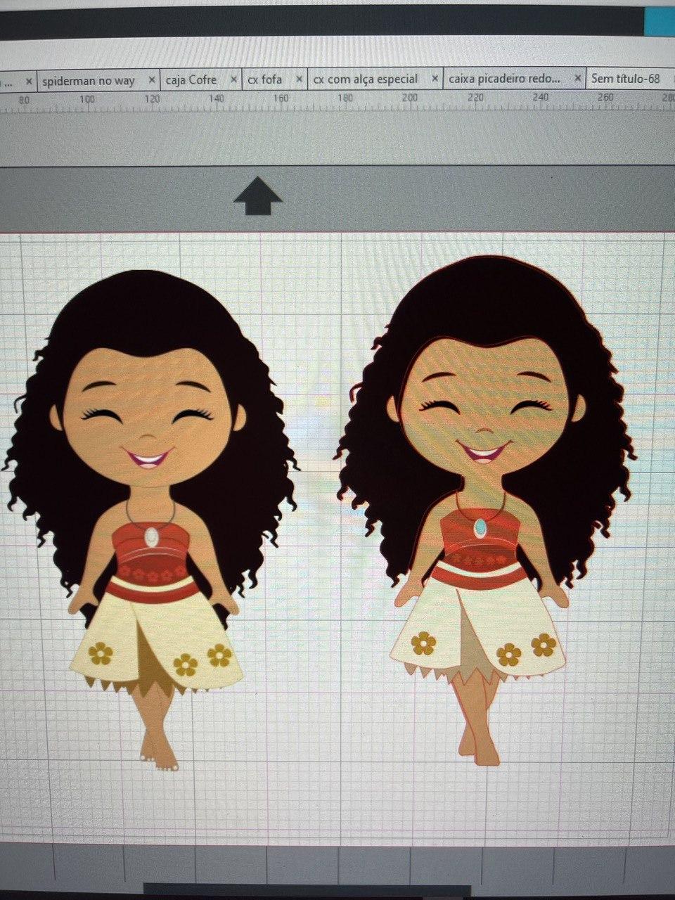 Arquivo de corte topo de bolo Moana