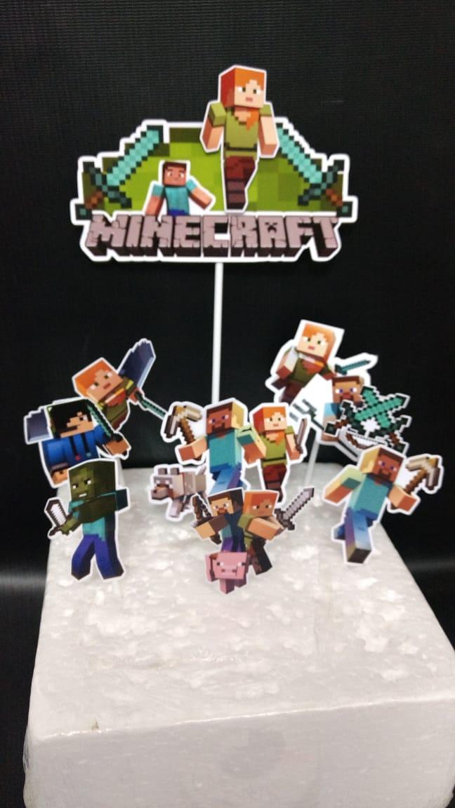 Arquivo de Corte Topo de Bolo Minecraft