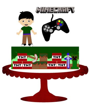 Arquivo de Corte Topo de Bolo Minecraft