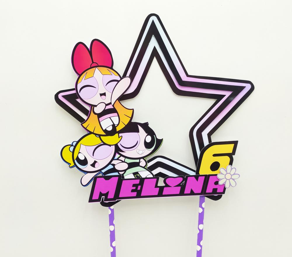 Arquivo de corte topo de bolo Meninas super Poderosas