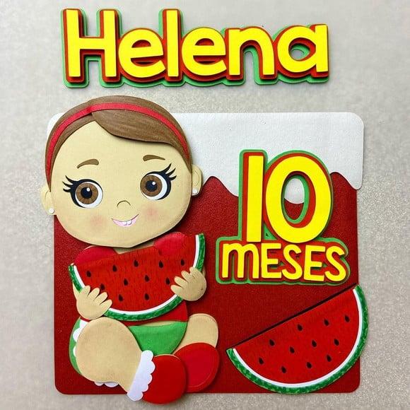 Arquivo de corte topo de bolo Melância