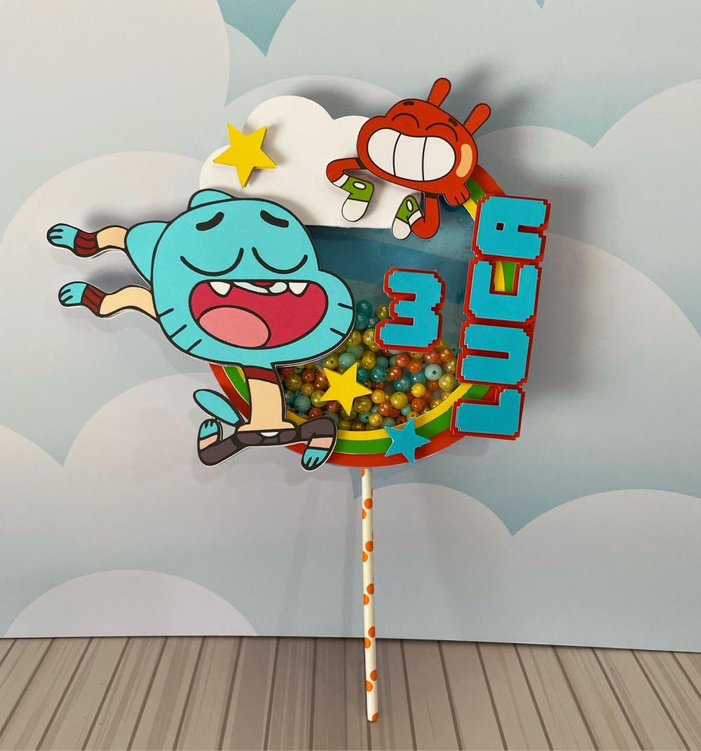 Arquivo de corte topo de bolo Gumball