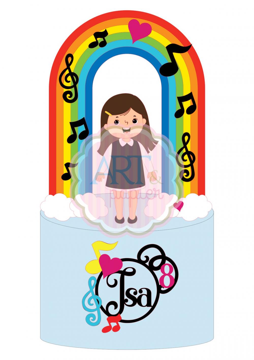 Arquivo de corte Topo de bolo Música