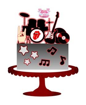 Arquivo de corte Topo de bolo Música