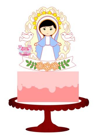 Arquivo de corte topo de bolo Nossa Senhora das Graças