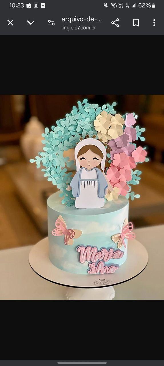 Arquivo de corte topo de bolo Nossa Senhora das Graças