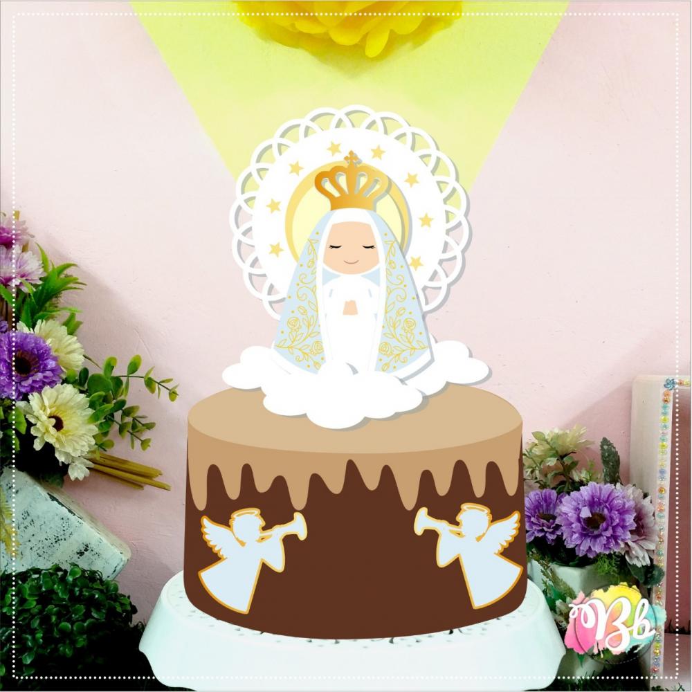 Arquivo de corte topo de bolo Nossa Senhora Aparecida