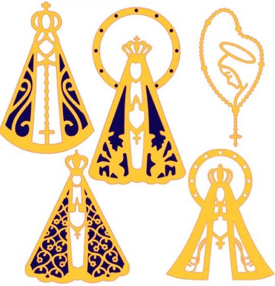 Arquivo de corte topo de bolo Nossa Senhora Aparecida