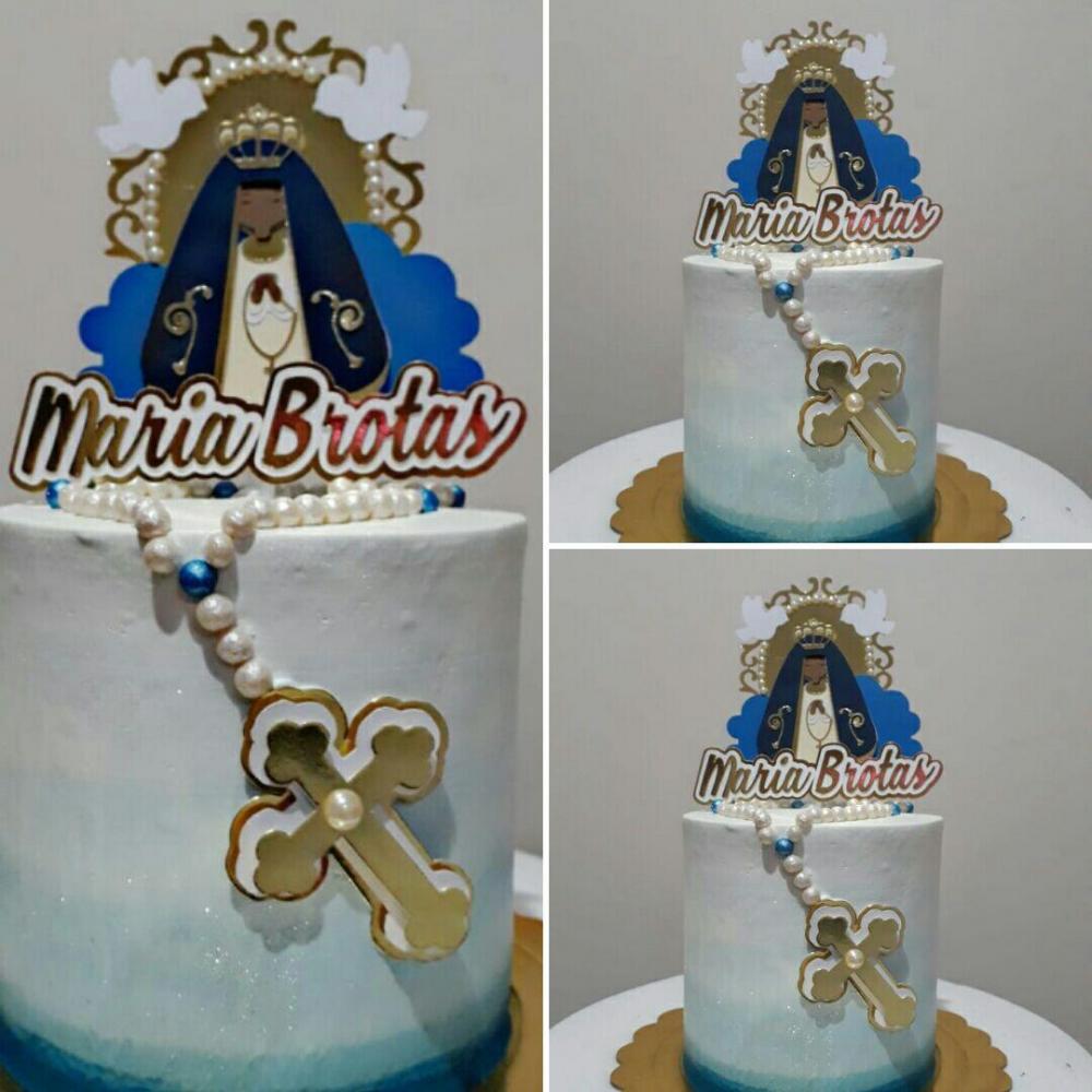 Arquivo de corte topo de bolo Nossa Senhora Aparecida