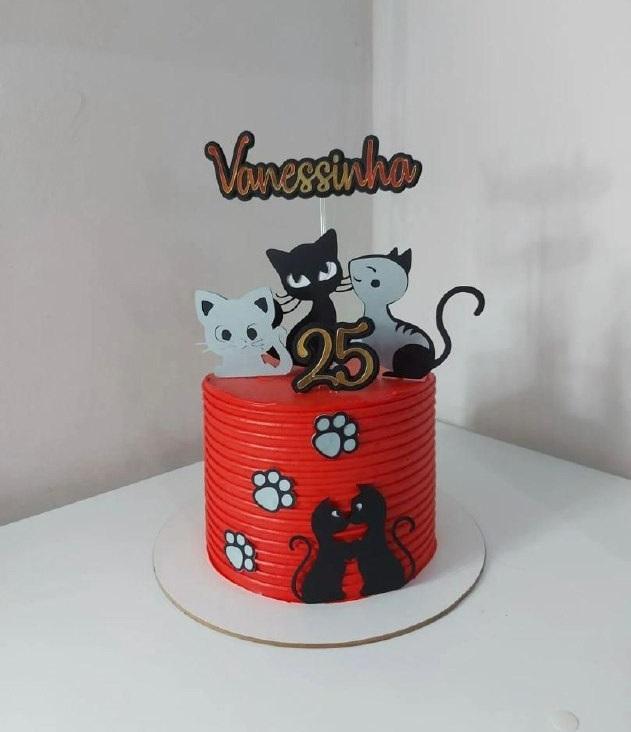 Arquivo de corte topo de bolo gatinho