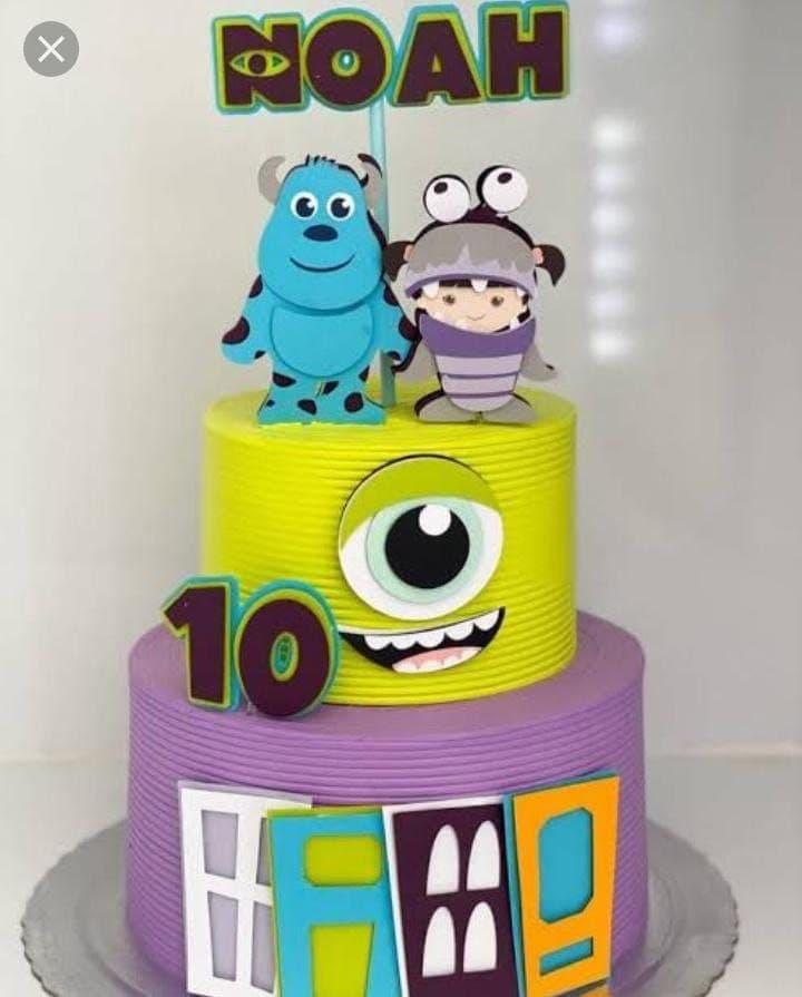 Arquivo de corte topo de bolo Monstros SA