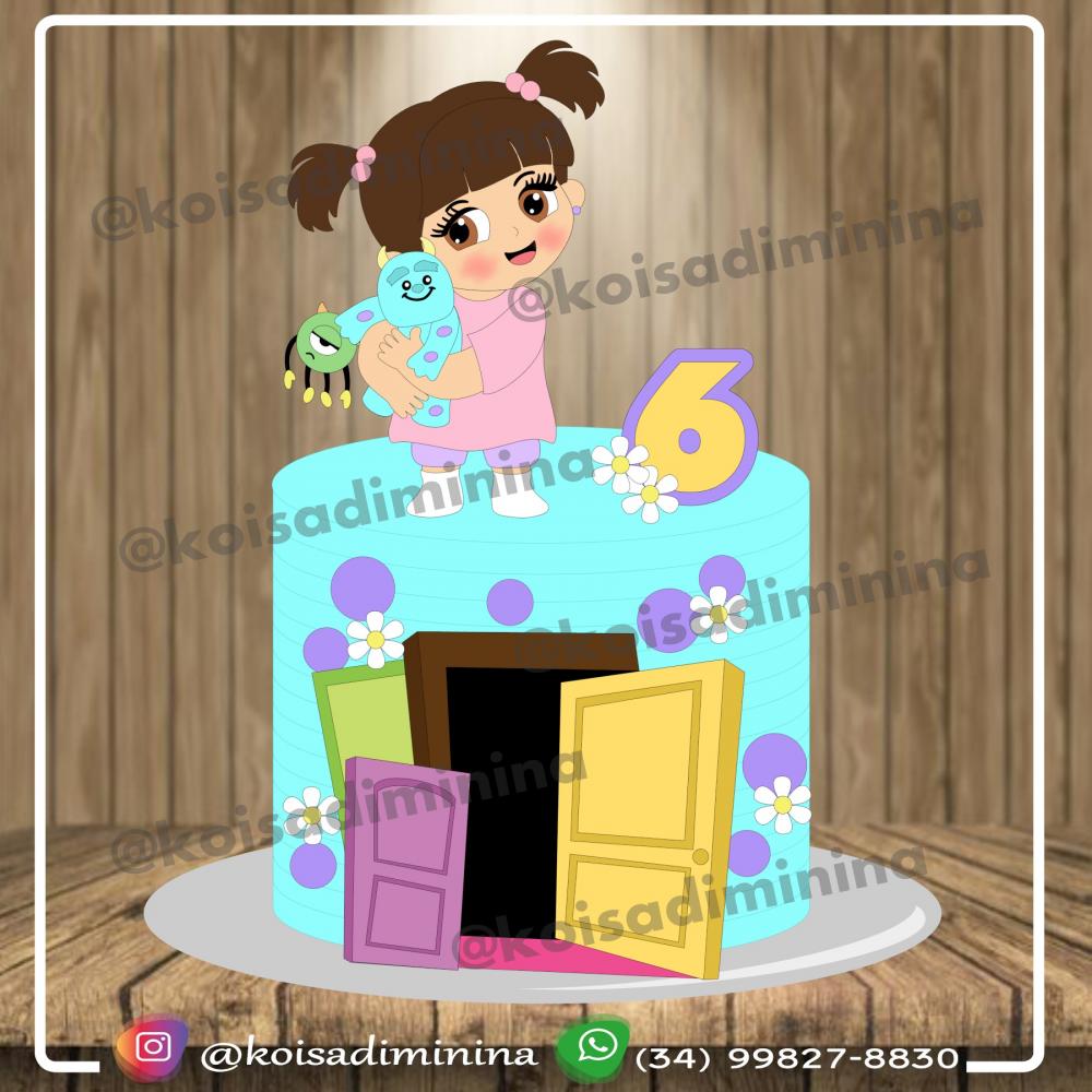 Arquivo de corte topo de bolo Monstros SA