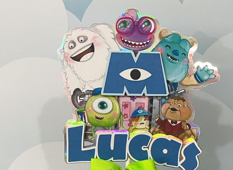 Arquivo de corte topo de bolo Monstros SA