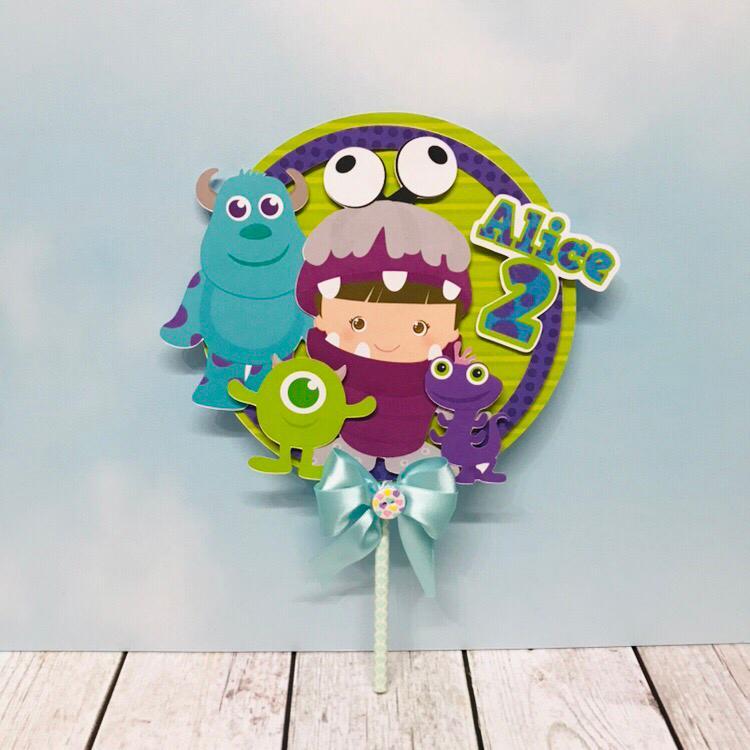 Arquivo de corte topo de bolo Monstros SA