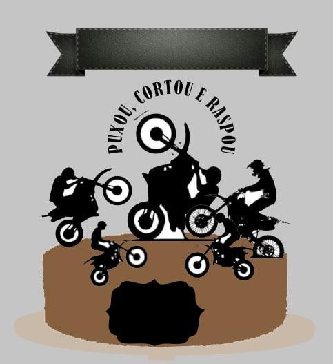 Arquivo de corte topo de bolo Moto