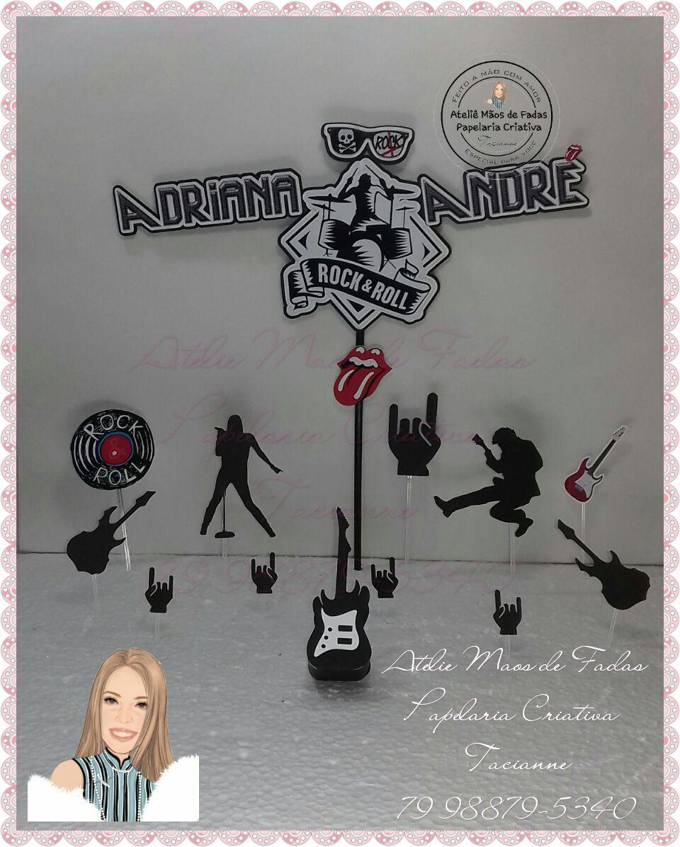 Arquivo de corte topo de bolo Rock