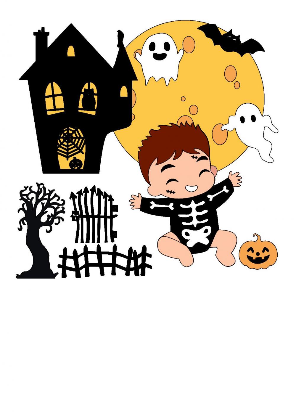 Arquivo de corte topo de bolo halloween