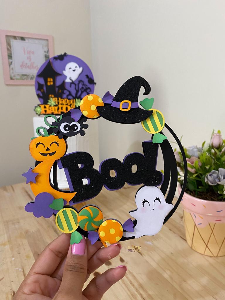 Arquivo de corte topo de bolo halloween